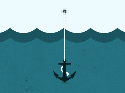 Anchor anchor design illustration resim water