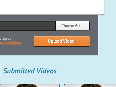 Video Upload button design resim ui upload video web