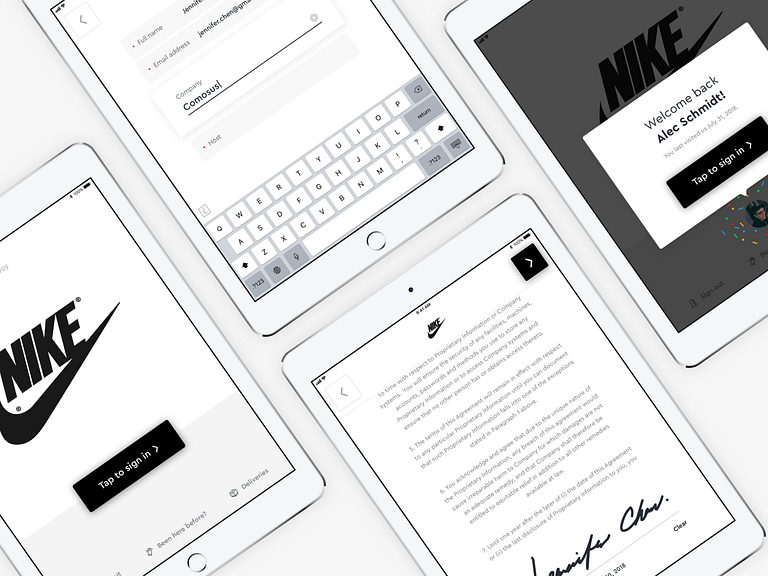 Visitors Kiosk v3 by Jon Rundle for Envoy on Dribbble