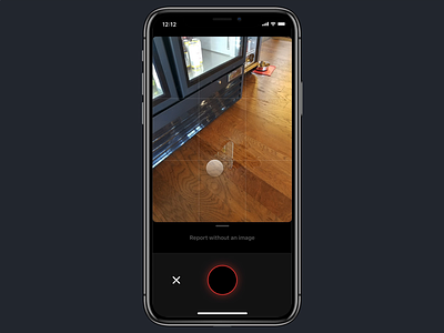 Report an issue workflow animation camera design framer x framerx ios iphone mobile ui ux
