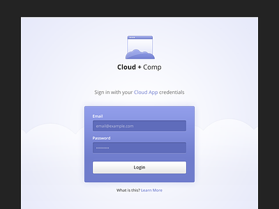Login Page - Cloud Comp App