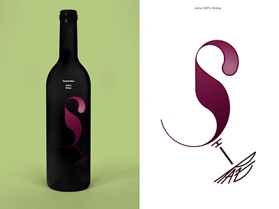 100% Shiraz typography typography art typography logo