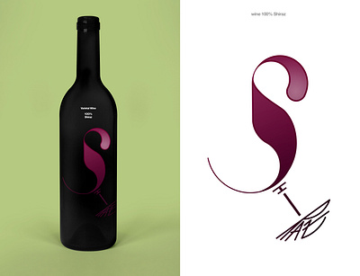 100% Shiraz typography typography art typography logo