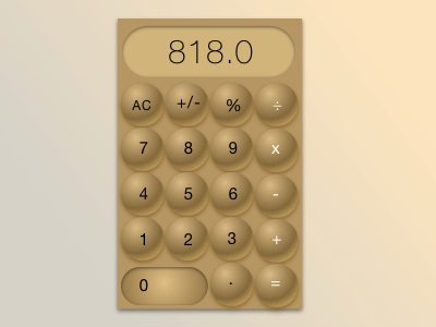 #003 Calculator #100DayChallenge #DailyUI 100daychallenge calculator dailyui gold uidesign