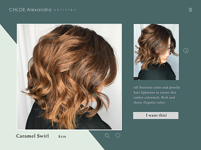 #100DayChallenge #uidesign #012#DailyUI daily ui e commence shop page hair salon