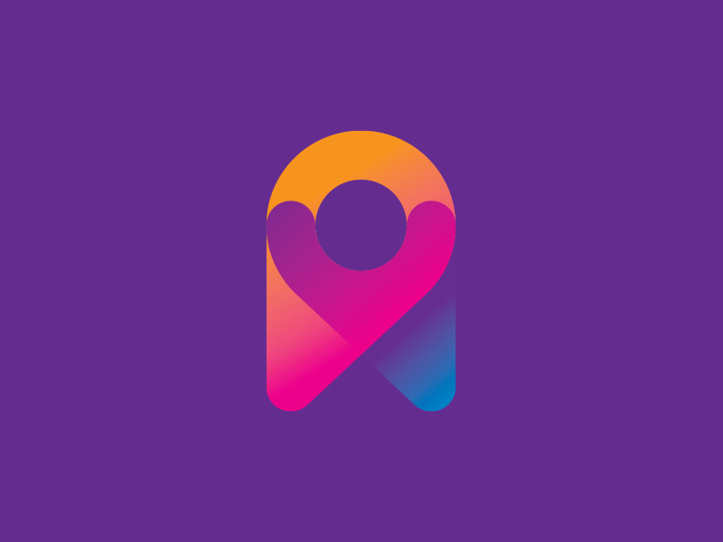 P+V logo brand branding grid holidays icon illustration logo logo design p process v