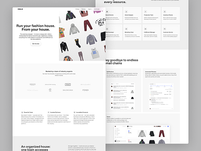 CALA – Landing Page branding clean fashion fashion app figma homepage homepage design landing page landing page design marketing marketing website minimal ui web