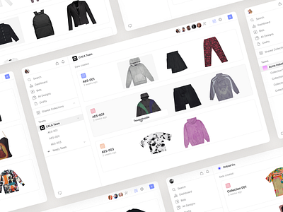 CALA - Teams clothing design design tool fashion fashion app figma minimal product design productivity ui ux web web app