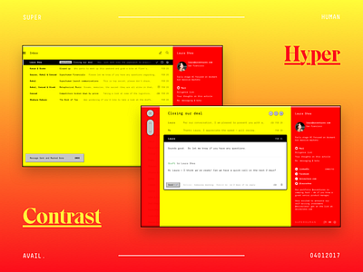 Superhuman: Hyper Contrast™ Theme design email flat iphone mobile page superhuman ui ux visual web website