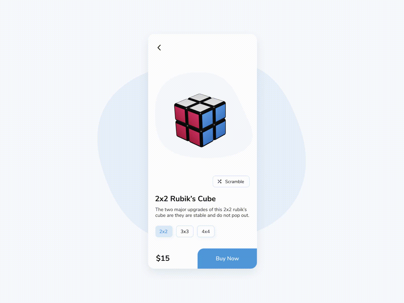 Rubik's Cube App 3d after effects animation blender design figma motion graphics ui