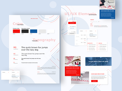 Web Style Guide branding design figma style style guide styleguide ui web webdesign