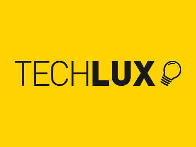 TECHLUX bulb logo logodesign tech