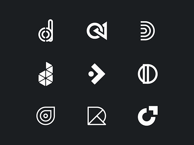 D - Study branding graphic design icon lettermark logo logodesign mark minimal monogram symbol vector