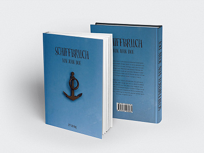 Premade Book Design anchor book cover sea simple