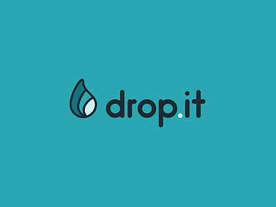 Drop.it blue branding clean corporate design design drop icon logo logodesign minimal