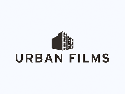 Urbanfilm branding city clean corporate design design film icon illustration logo logodesign minimal typography