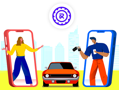RentALL Cars - Peer to Peer Car Sharing Script app branding design illustration ui vector