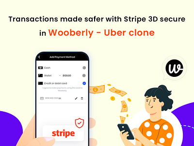 Stripe 3D Secure in Wooberly branding design designs graphic user interface ux