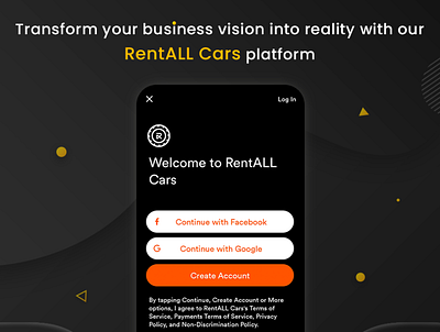 Transform your rental business idea into reality app branding carrentalscript design ui ux vector web