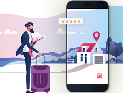 RentALL - Airbnb Clone App Development app design illustration ui vector
