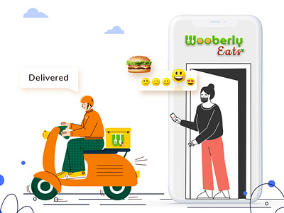 WooberlyEats - UberEats Clone Script app branding design icon illustration logo ui ux vector web