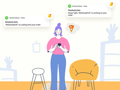 WooberlyEats - UberEats Clone app branding design illustration ui ux vector web