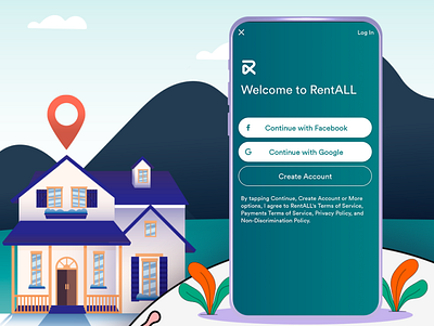 Build an app for your online rental marketplace business app branding design