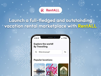 RentALL - A perfect vacation rental solution! airbnb airbnbclone app branding design