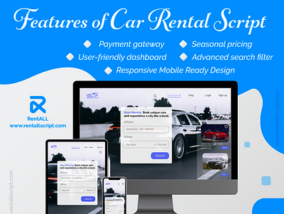 Features of car rental script carrentalscript design rentallscript
