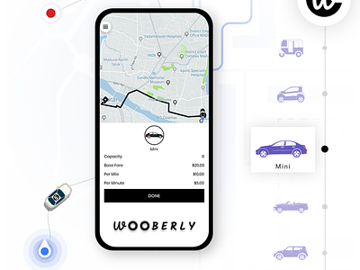 wooberly - Uber clone app