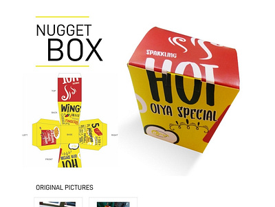 Oiya Nugget Box Packaging design graphic graphicdesign packagedesign packaging typography vector