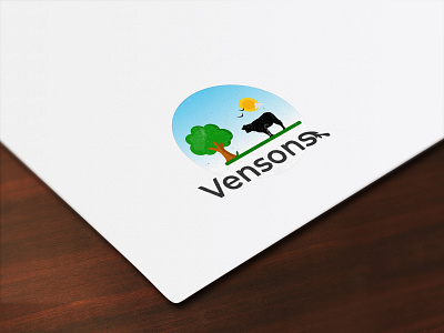 Logo Designed for Vensons Dairy coreldraw design graphic graphicdesign illustration logo logo design logo mark logodesign vectorart