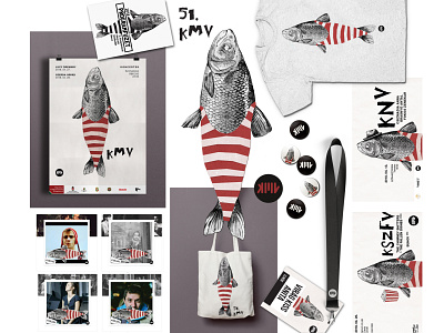 KMV 2018 identity branding event festival festival poster fish identity mixedmedia poster swimsuit tshirt