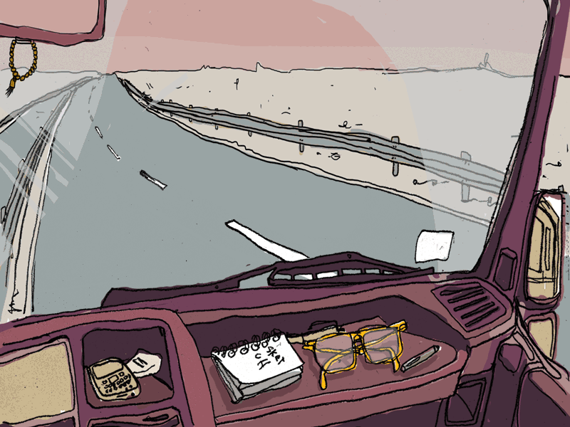 Minced Meat Rocket School animation animation animation 2d illustration pastel road roadtrip stopmotion travel truck