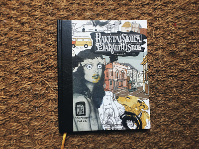 Rakétaiskola Darálthúsból / Minced Meat Rocket School artbook book book cover diary illustration sketchbook