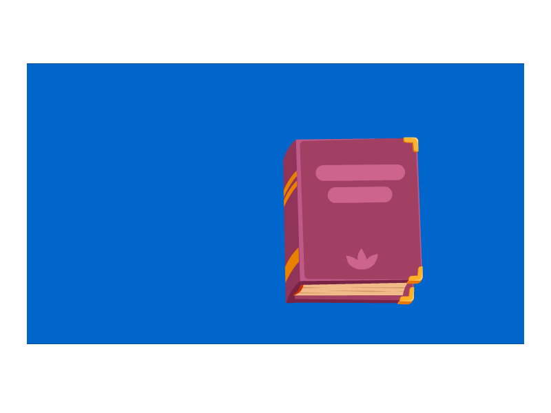 [animation] book opened adobe animate animation animation 2d blue book open