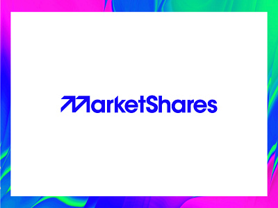 MarketShares Wordmark 70s avantgarde branding finance investment knowledge logo markets marketshares opensource revolution stocks wordmark