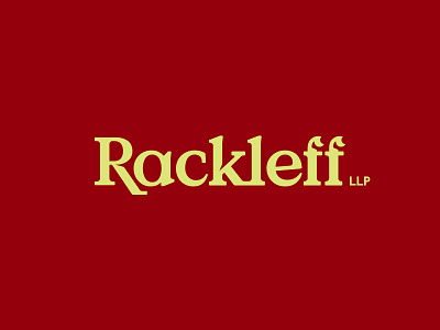 Rackleff Wordmark attorney branding government housing identity law firm lawyer logo rackleff red value serif wordmark