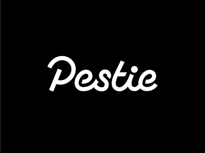 Pestie Wordmark ants branding identity logo pest control script startup typography utah wordmark