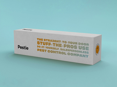 Pestie Packaging branding bugs control gradient haptik logo packaging pest sharp smiley face utah