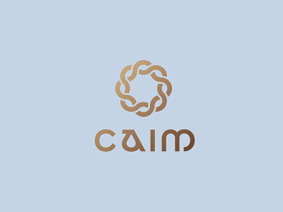 Caim Wordmark branding caim celtic clothing gaelic knot logo royal tall typography utah wordmark