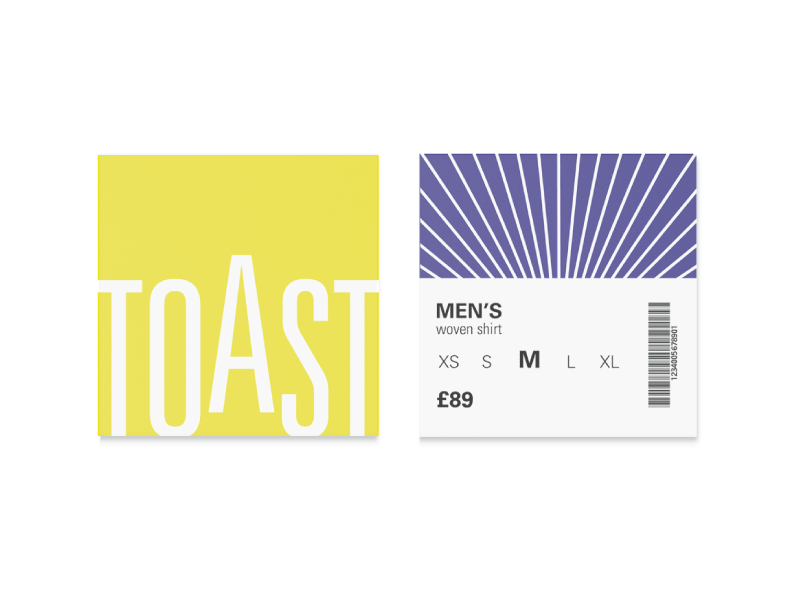 Toast Clothing Tags by Brian Collier on Dribbble