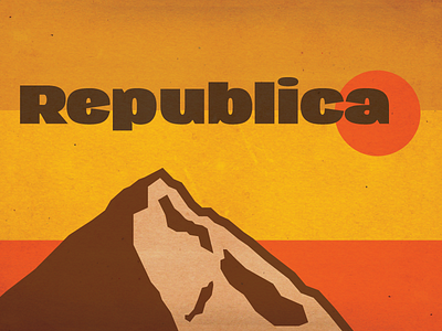 Republica Font Poster