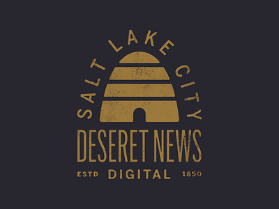 Deseret News T-shirt beehive deseret news newspaper salt lake city tshirt design typography utah vintage