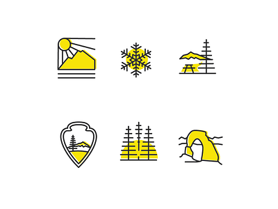 Utah Statistic Icons icon icondesign national monument national parks sunny days utah