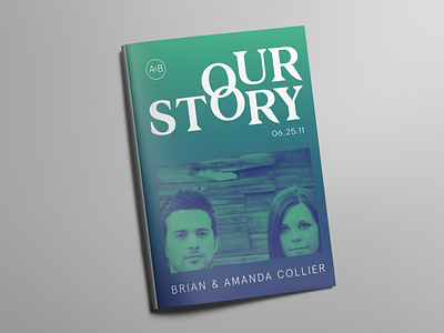 Our Story Cover book fortesque layout marriage print relationships typography zine