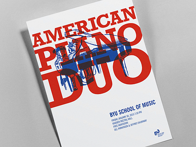 BYU Arts Poster 4: American Piano Duo