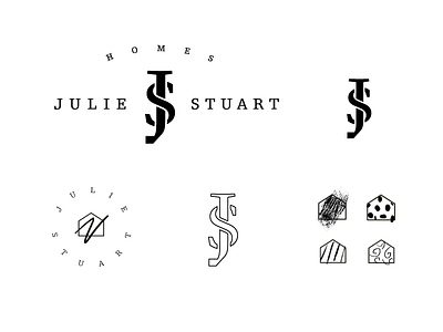 Julie Stuart Homes Branding branding home house identity js logo monogram real estate