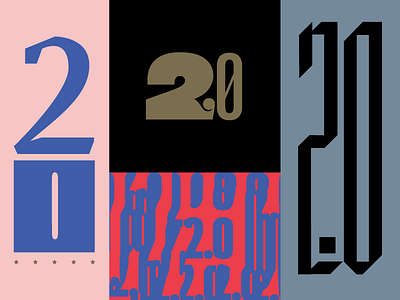 More 2.0 stuff 0 2 contemporary content aware numeral pink type typography