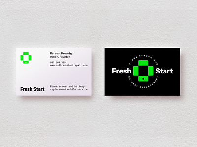 Fresh Start logo/business cards